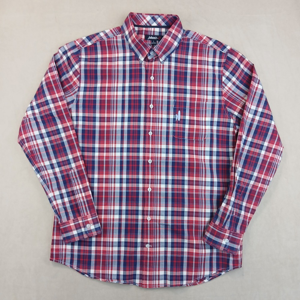 Johnnie O Large (Medium) Mens Shirt Button Down Long Sleeve 22x29
